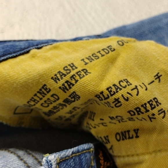 CIVILIANAIRE Super Slim Crop Stretch Blue Medium Wash Mid Rise Denim Jeans - Picture 6 of 12